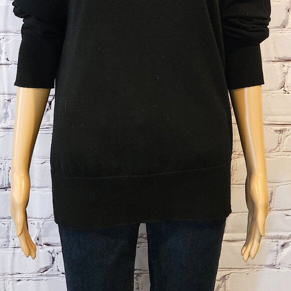 BANANA REPUBLIC - 100% merino wool black knit sweater - Picture 6 of 10